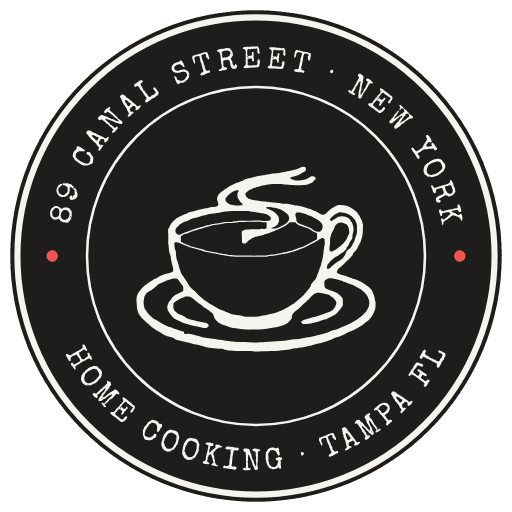 Heritage seal: 89 Canal Street, New York. Home cooking, Tampa FL.