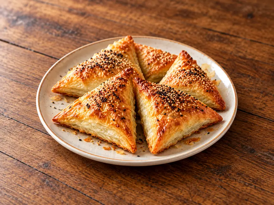 Borekas on a plate