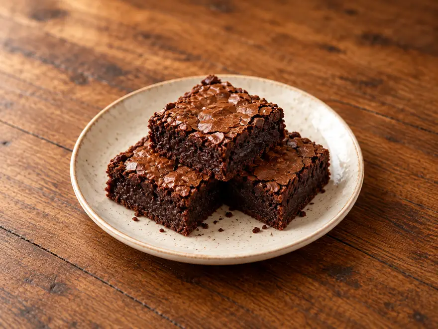 Brownies on a plate