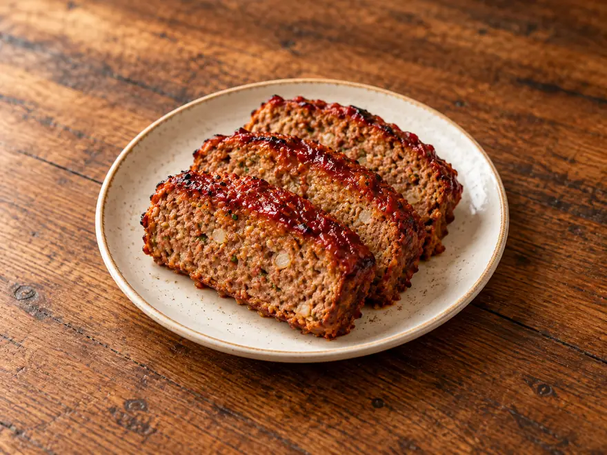 Meatloaf on a plate