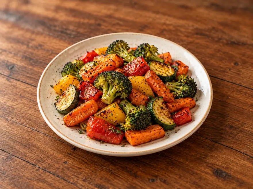 Roasted Vegetables on a plate